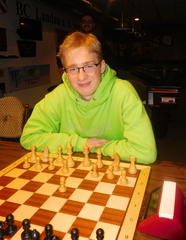 Moritz Stöttner siegte für den Schachklub